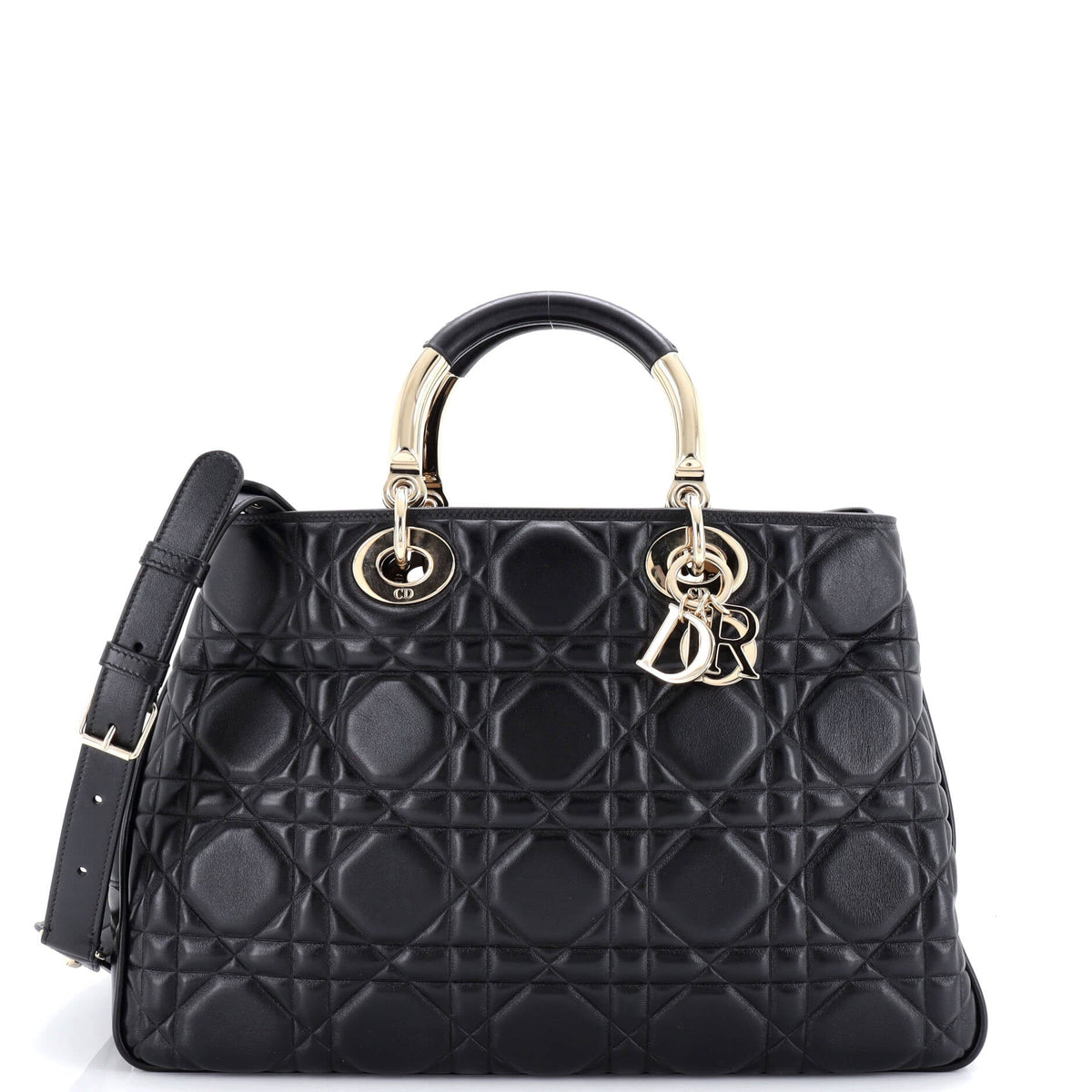 Christian Dior Lady 95.22 Bag Cannage Embossed Leather Large