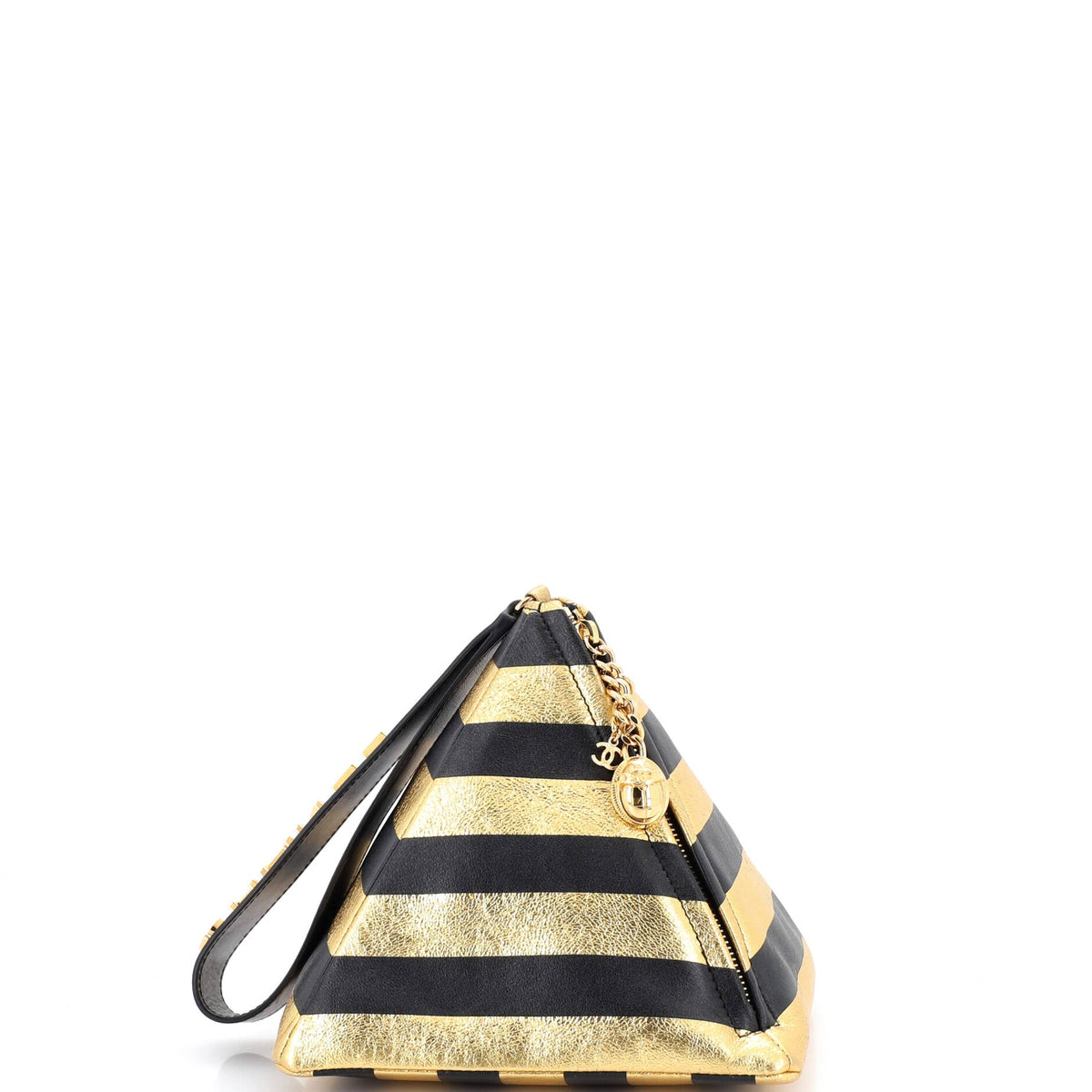 Chanel CHANEL Kheops Pyramid Bag Striped Lambskin