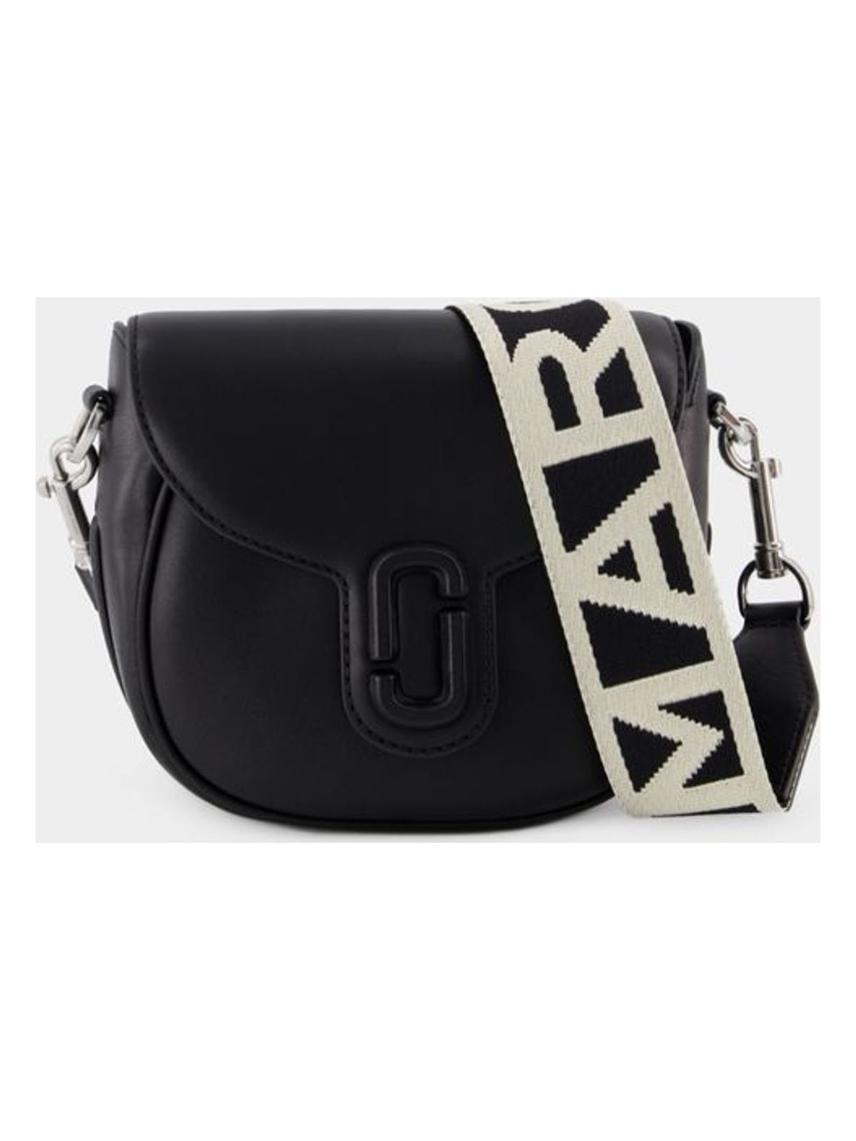Marc Jacobs Women's The J Marc Saddle Bag in Nero | 2S3HMS003H03