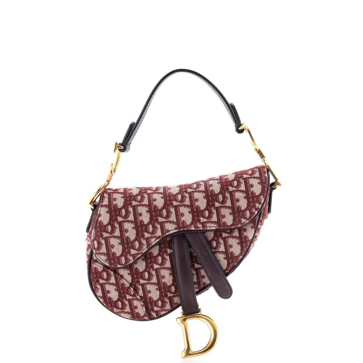 Christian Dior Saddle Handbag Oblique Canvas Mini
