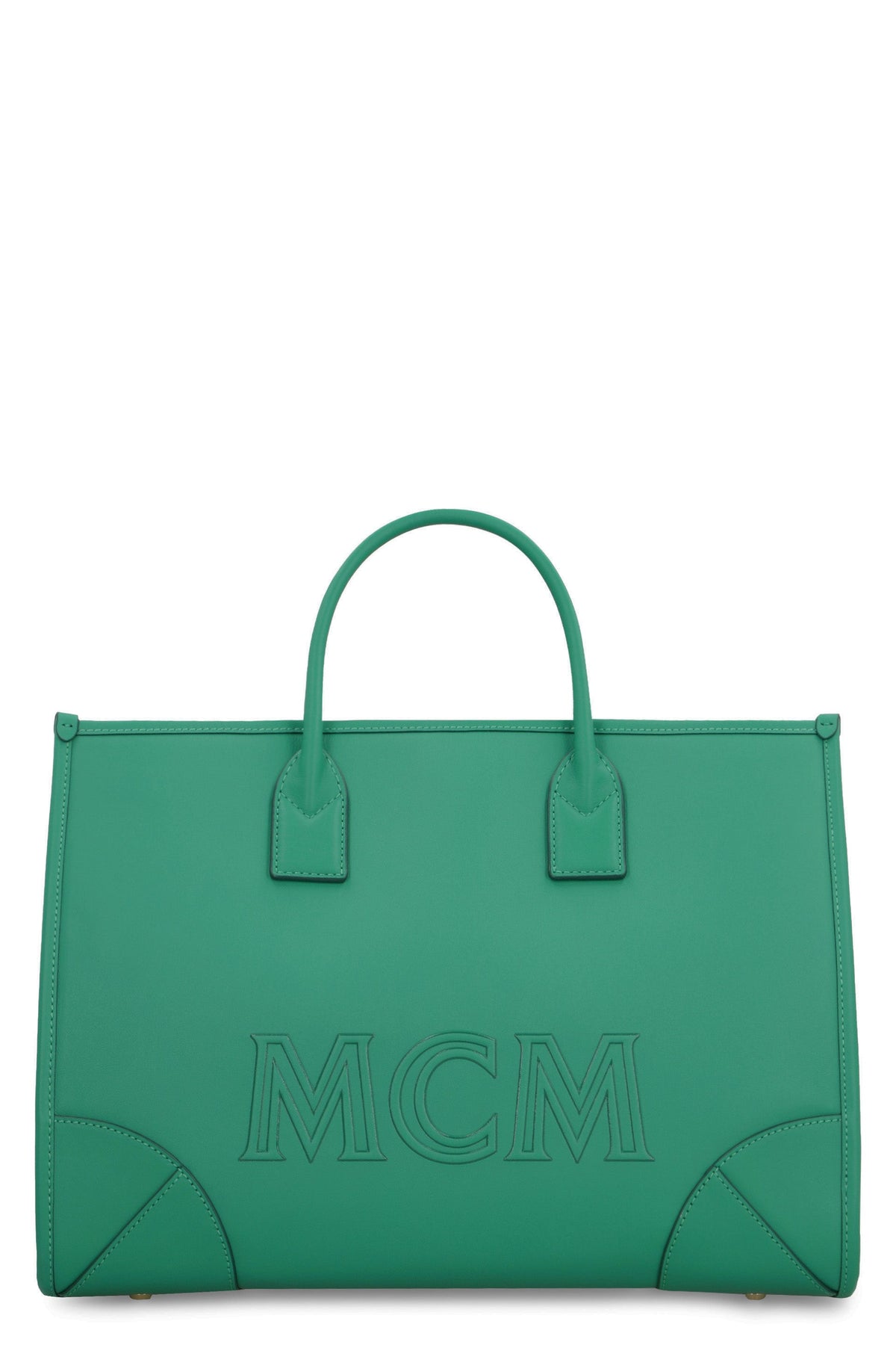 Mcm Women's MÃ¼nchen Leather Tote in Green | MWTCSSX01 Color J8