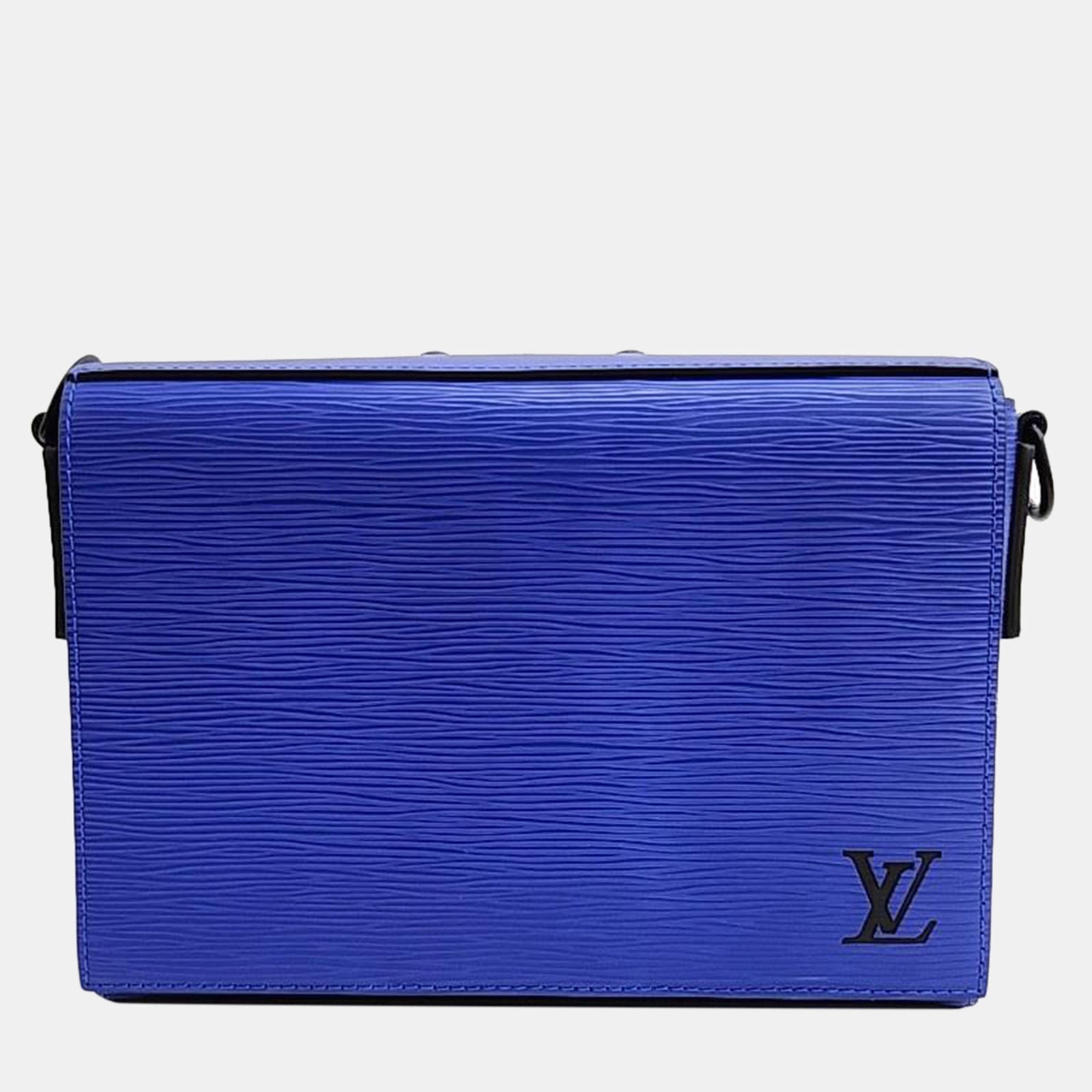 Louis Vuitton Blue Epi Leather Box Messenger