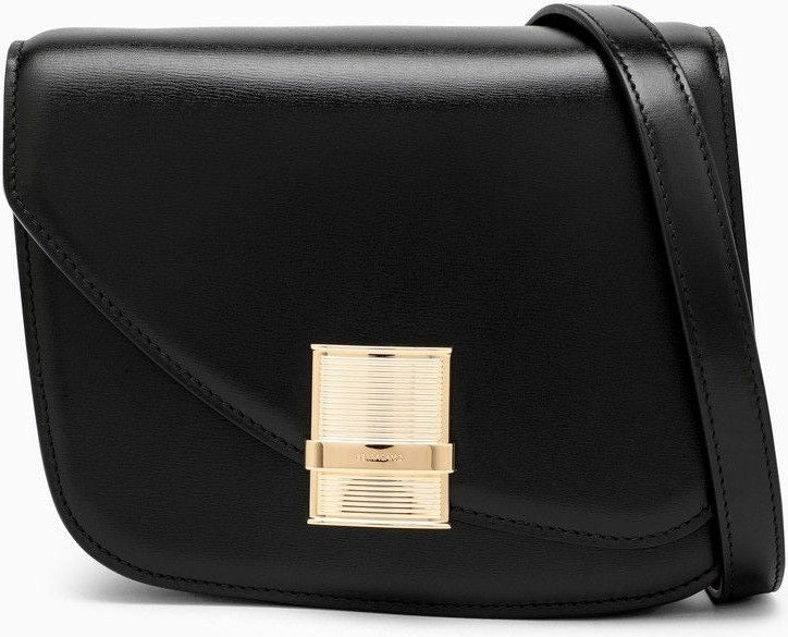 Ferragamo Women's Fiamma S Shoulder Bag Black | 0769385LE