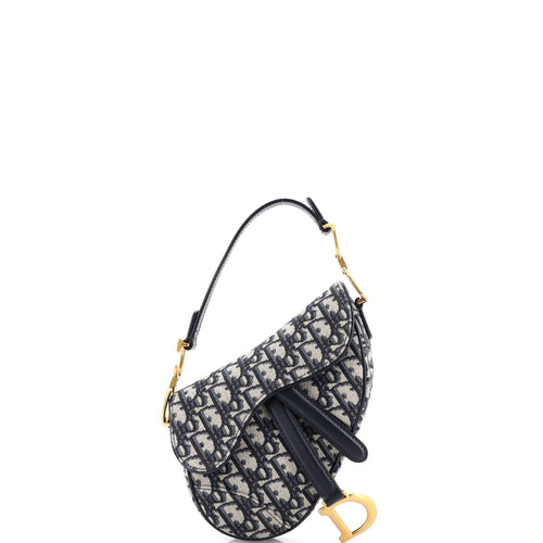 Saddle Handbag Oblique Canvas Mini