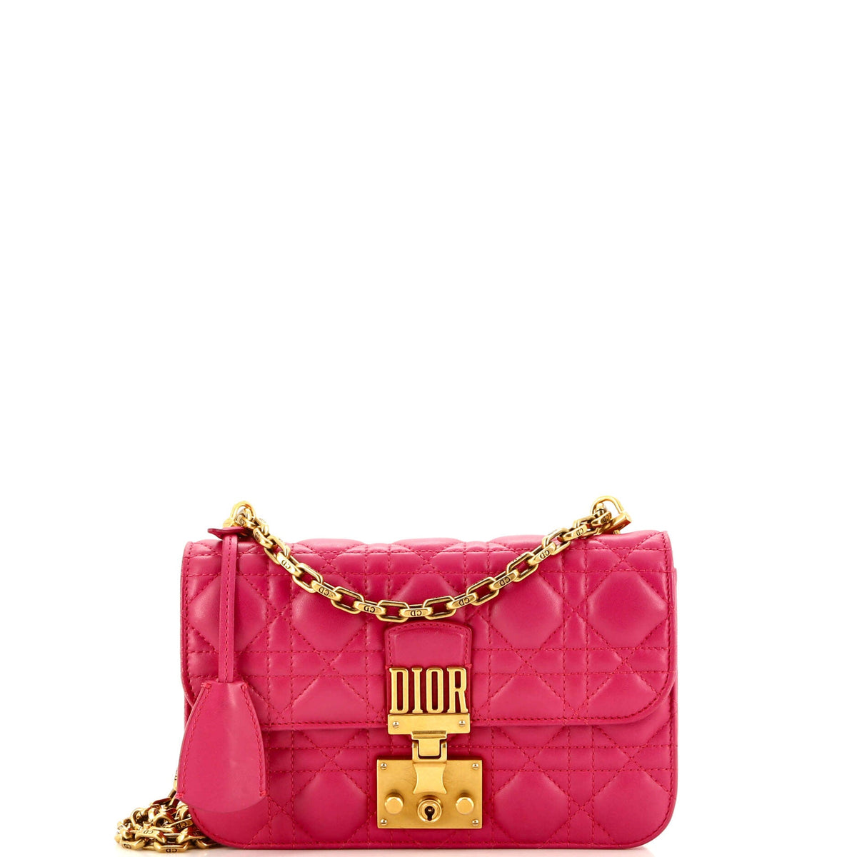 Christian Dior Dioraddict Flap Bag Cannage Quilt Lambskin Small