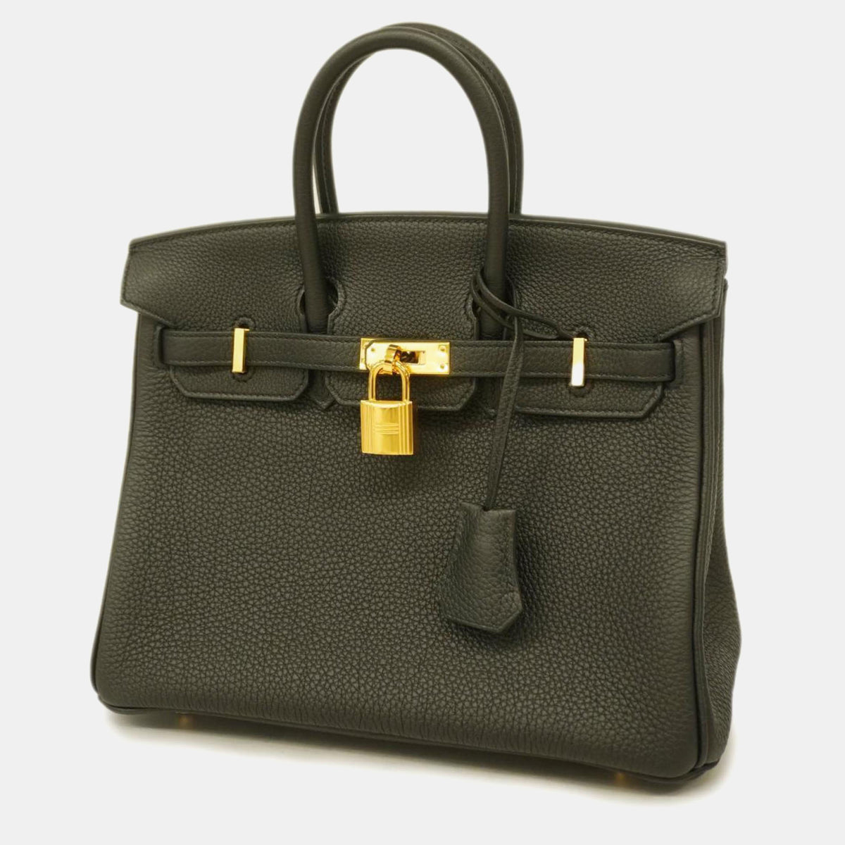 Hermès Black Togo Birkin stamp handbag