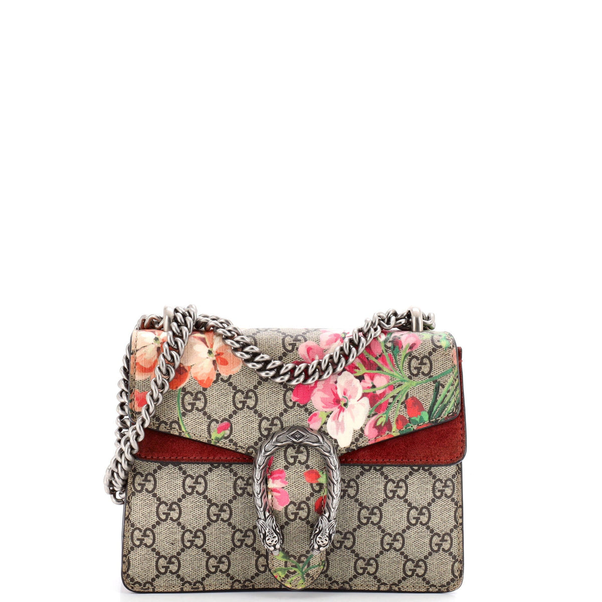 Gucci GUCCI Dionysus Bag Blooms Print GG Coated Canvas Mini