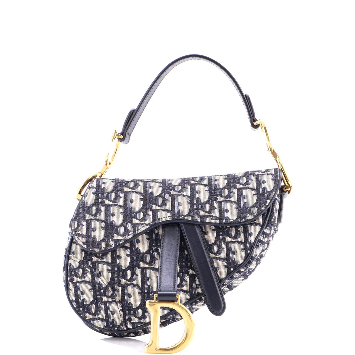 Christian Dior Saddle Handbag Oblique Canvas Mini