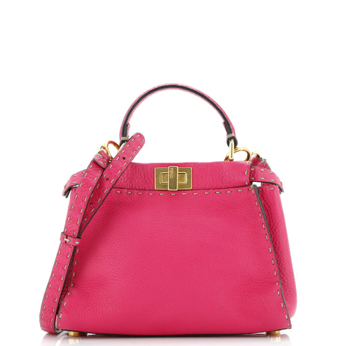 FENDI Selleria Peekaboo Bag Leather Mini