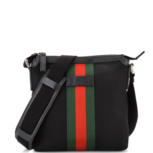 GUCCI Web Messenger Bag Techno Canvas Small