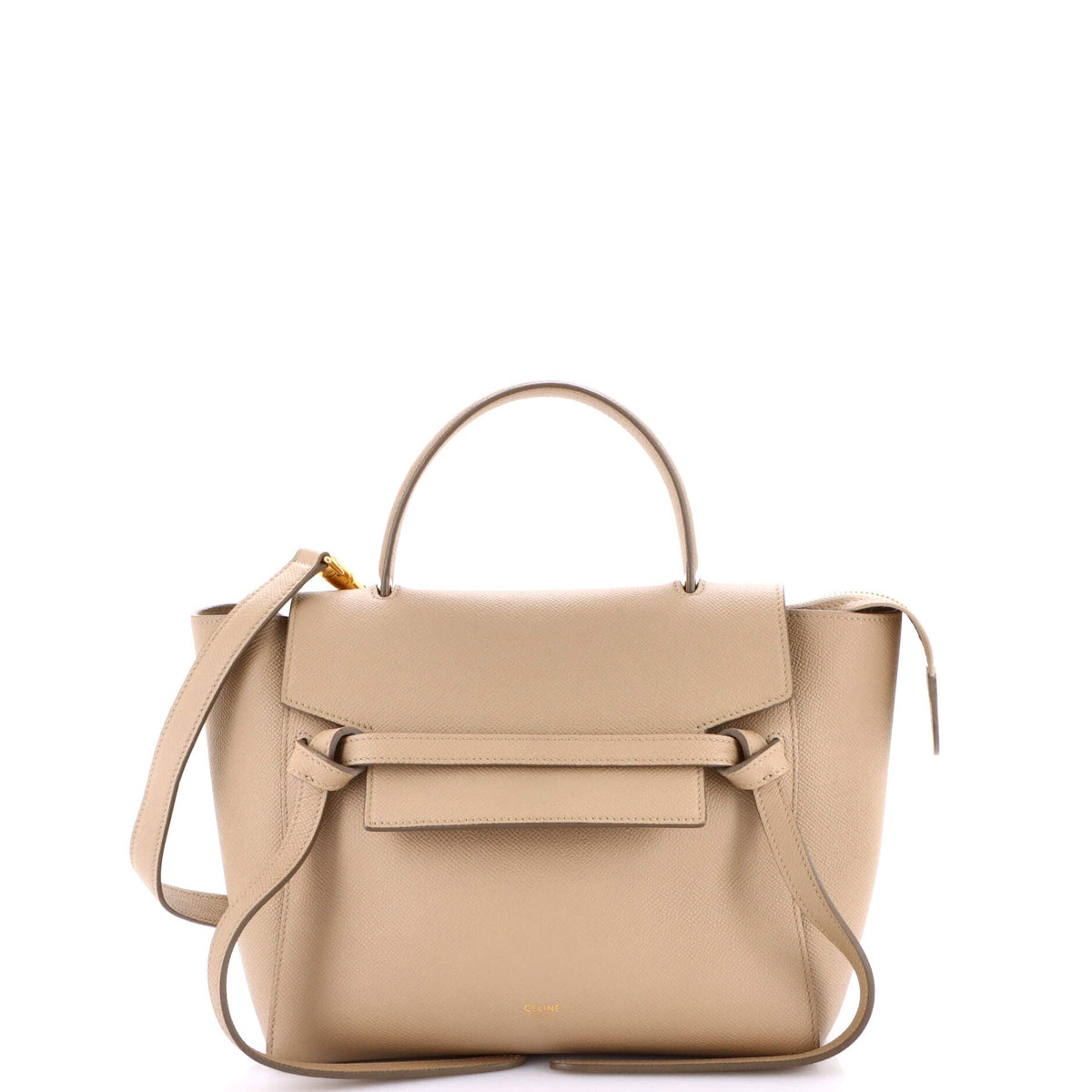 Celine CELINE Belt Bag Textured Leather Micro