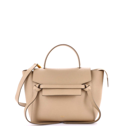 CELINE Belt Bag Textured Leather Micro