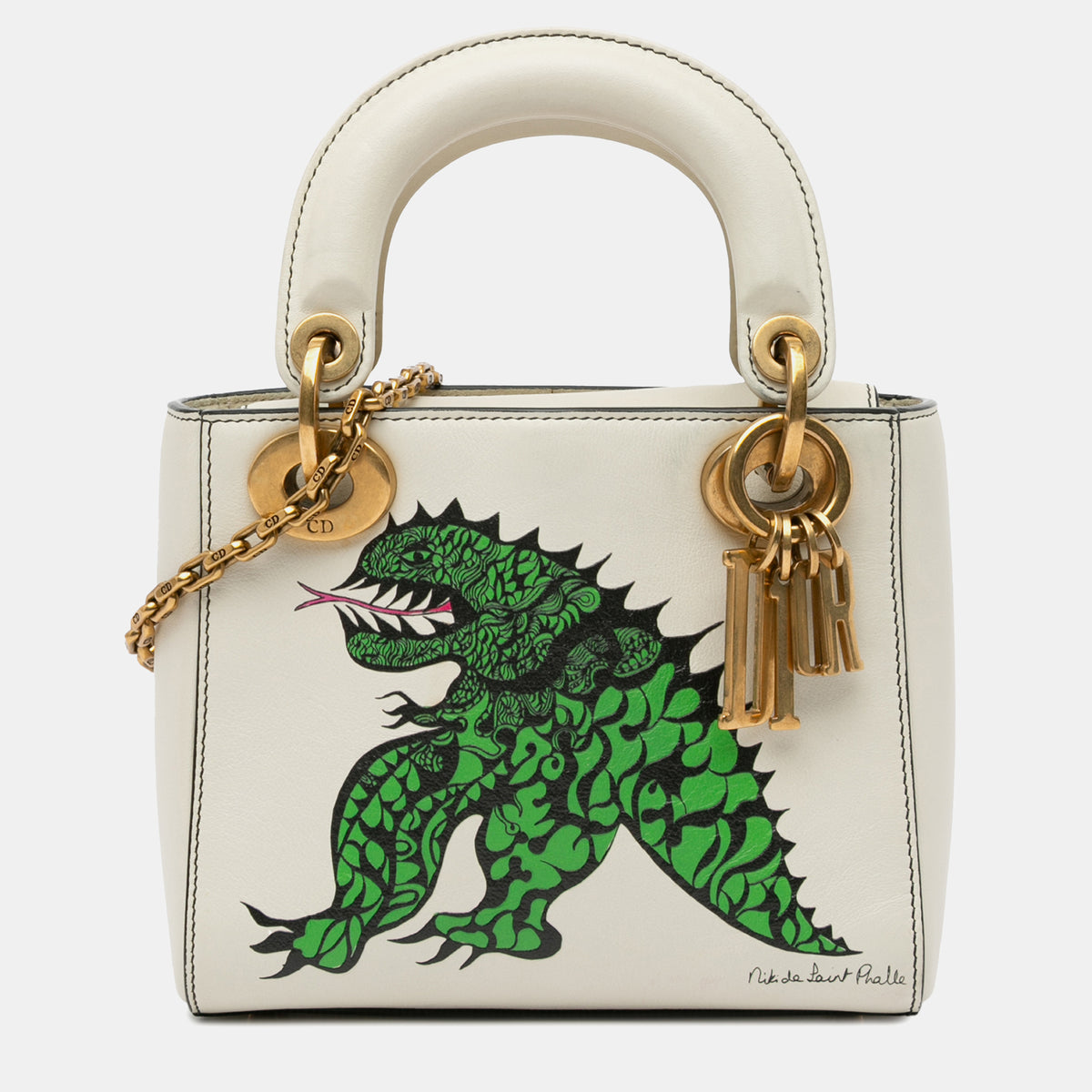 Dior Limited Edition Niki De Saint Phalle Mini Calfskin Dragon Lady Dior