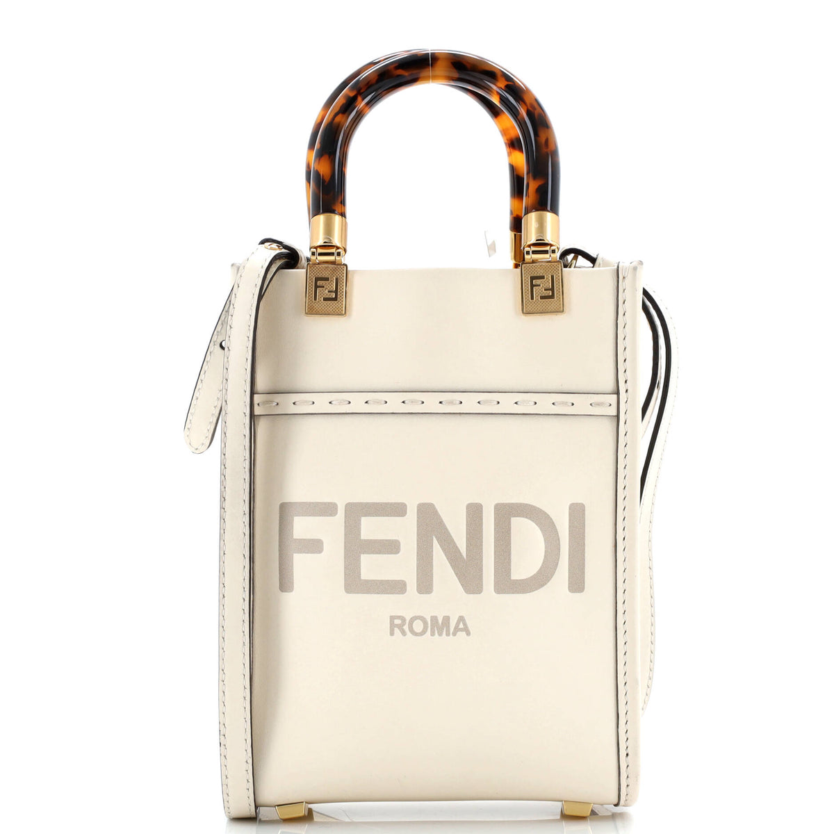 Fendi FENDI Sunshine Shopper Tote Leather Mini