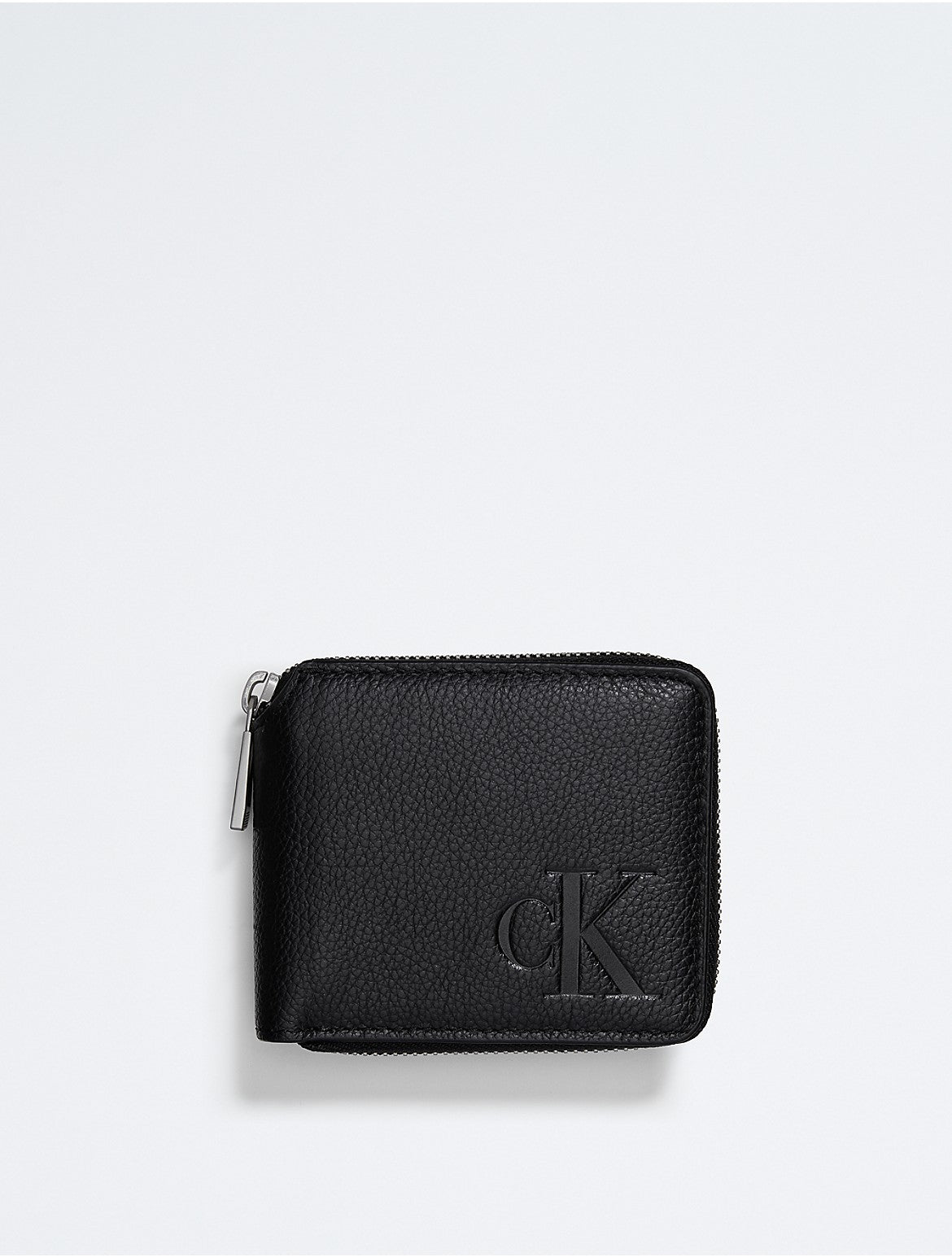 Calvin Klein Portefeuille compact zippé pour homme - Noir