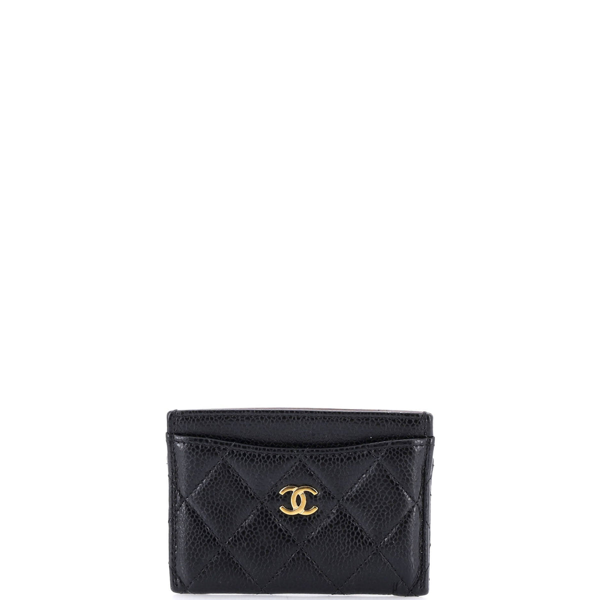Chanel CHANEL Classic Card Holder Quilted Caviar