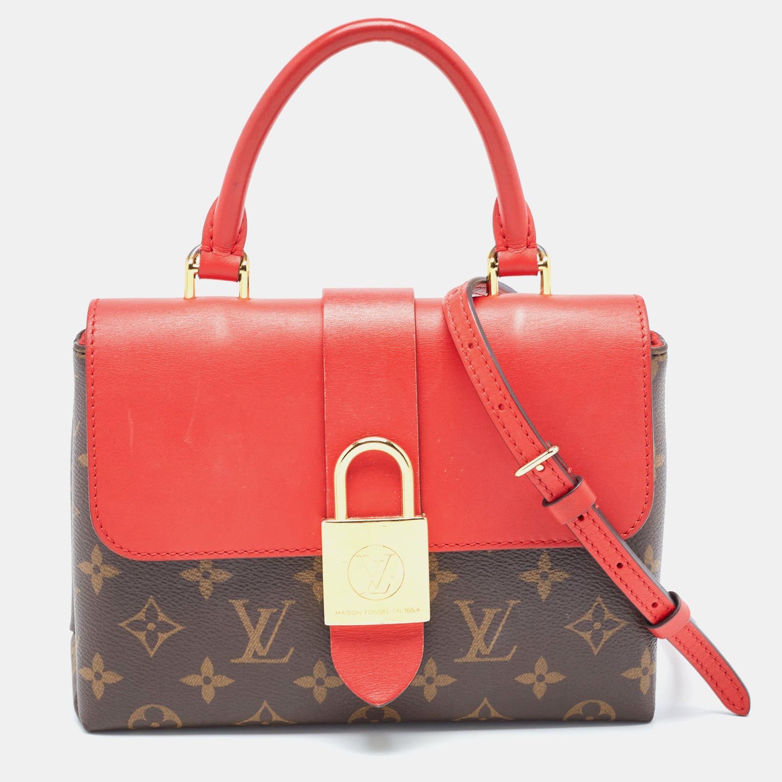 Louis Vuitton Locky BB-Tasche aus Canvas mit Monogramm von Coquelicot