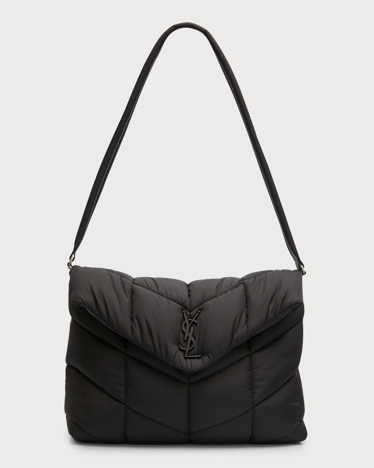 Saint Laurent Lou Puffer Small YSL Crossbody Bag in Quilted Nylon