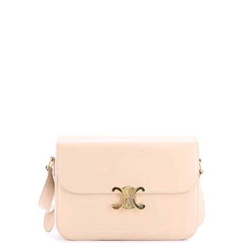 CELINE Triomphe Shoulder Bag Smooth Calfskin Large