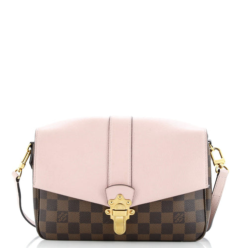 Clapton Handbag Damier and Leather PM