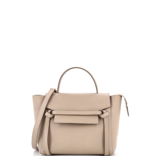 CELINE Belt Bag Textured Leather Micro
