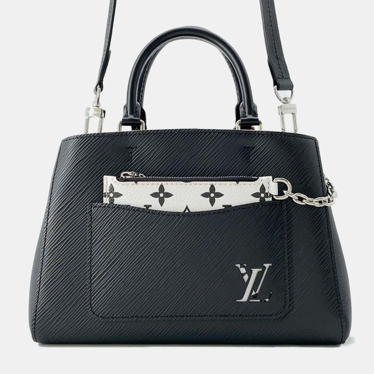 Louis Vuitton Black Epi Leather Marelle Tote BB Satchel Bag