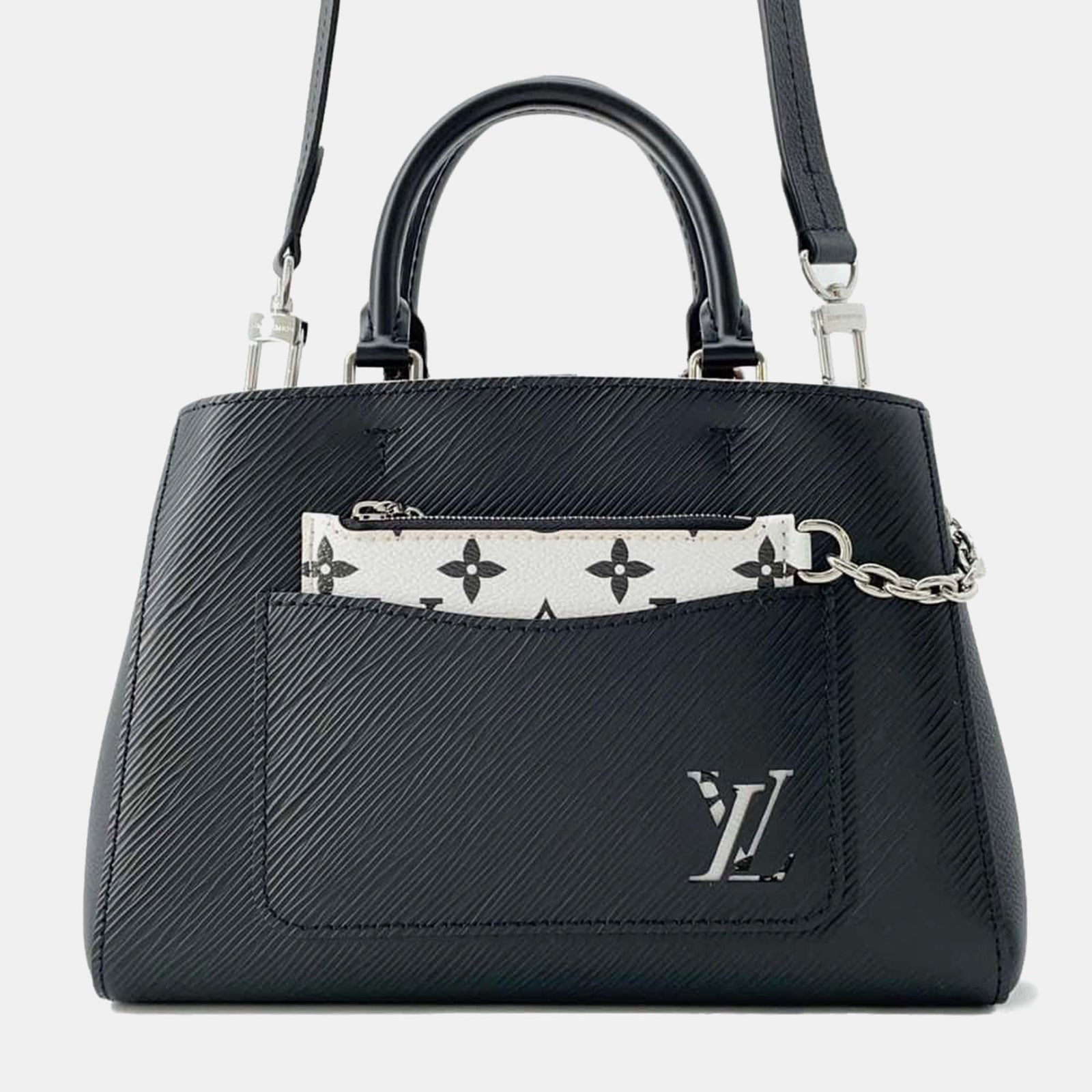 Louis Vuitton Schwarze Marelle Tote BB Umhängetasche aus Epi-Leder