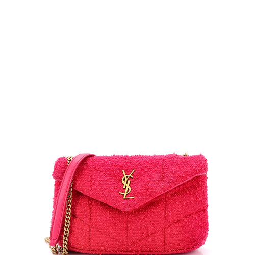 Loulou Puffer Shoulder Bag Quilted Tweed Mini