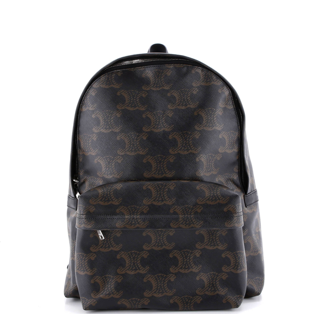 Celine CELINE Front Pocket Backpack Triomphe XL Coated Canvas Medium