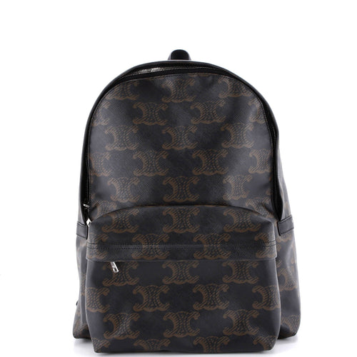 CELINE Front Pocket Backpack Triomphe XL Coated Canvas Medium