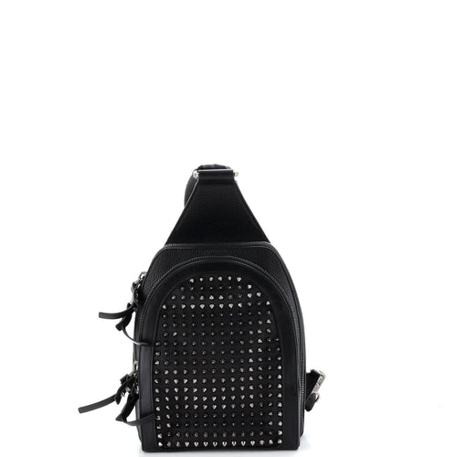 Loubifunk Sling Bag Spiked Leather Small