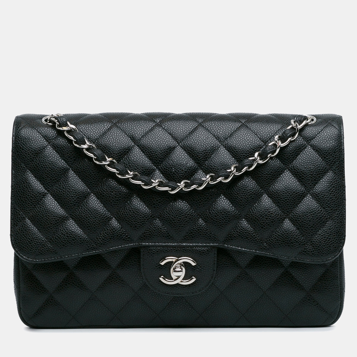 Chanel Jumbo Classic Caviar Double Flap Bag