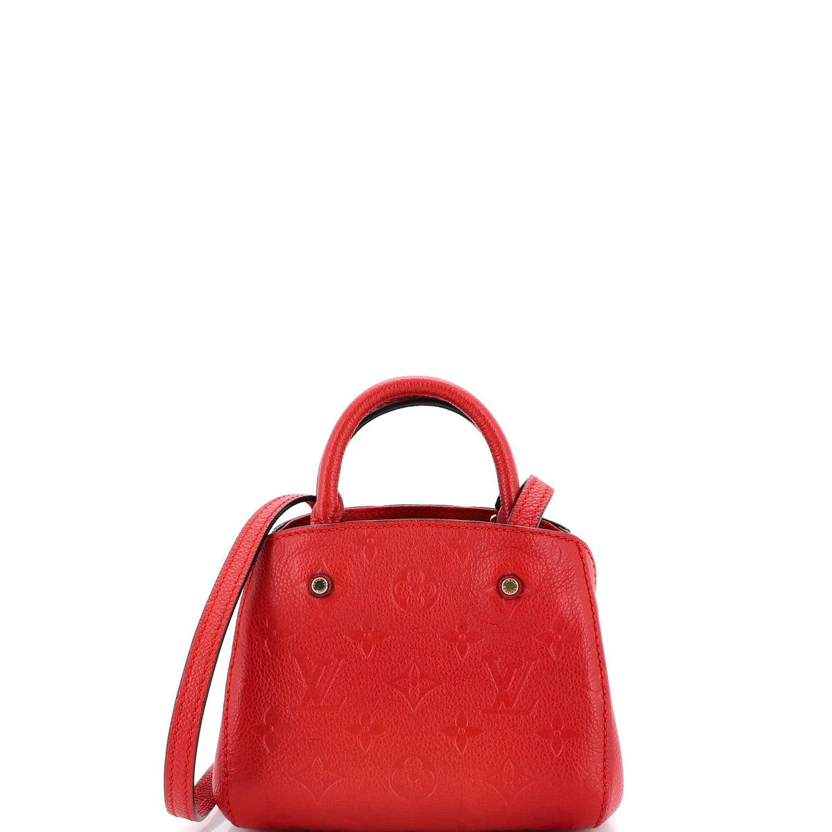 Louis Vuitton Montaigne Handbag Monogram Empreinte Leather Nano