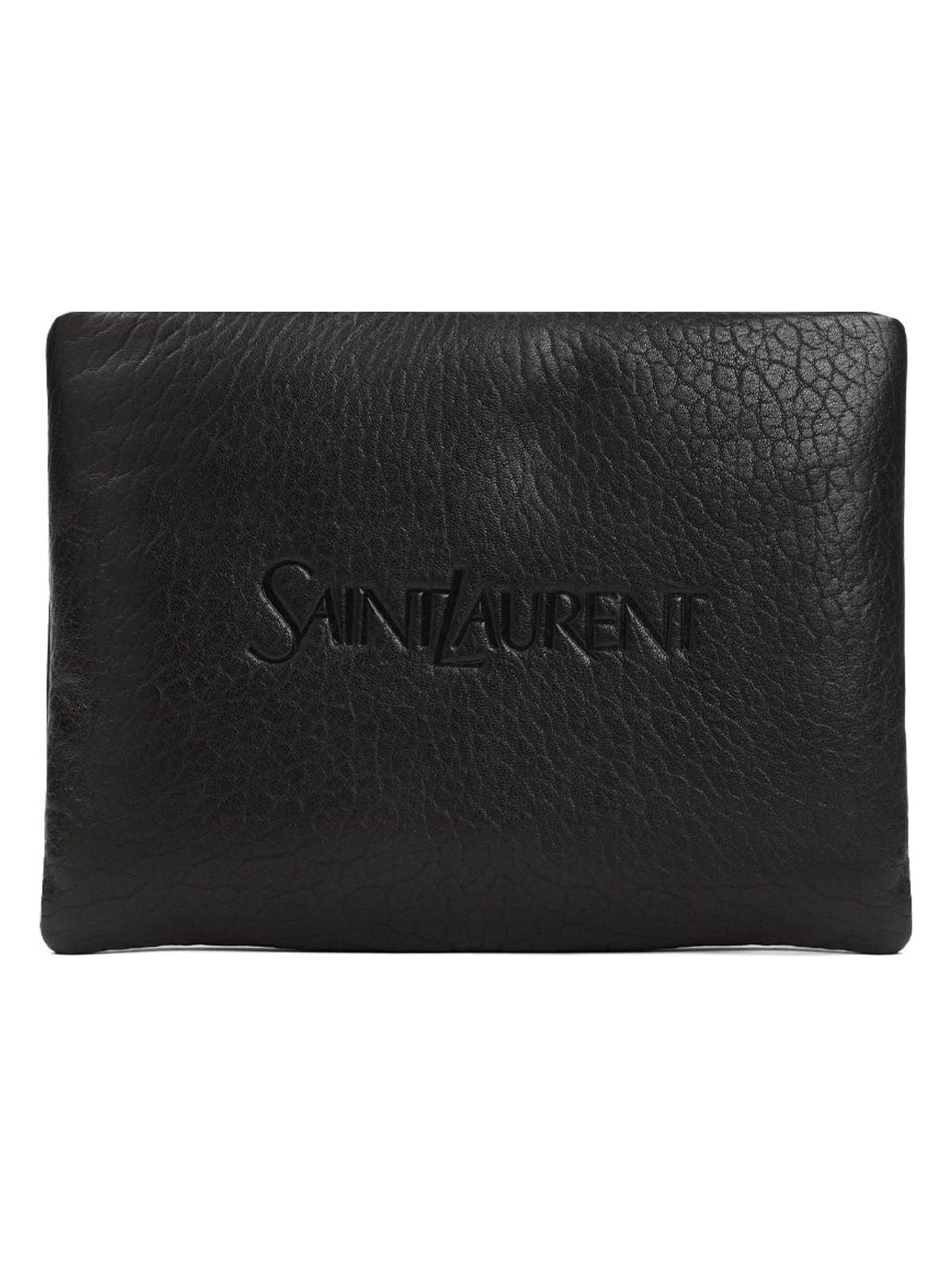 Saint Laurent Men's Ysl Pillow P L(New) in Nero | 779512AADBZ