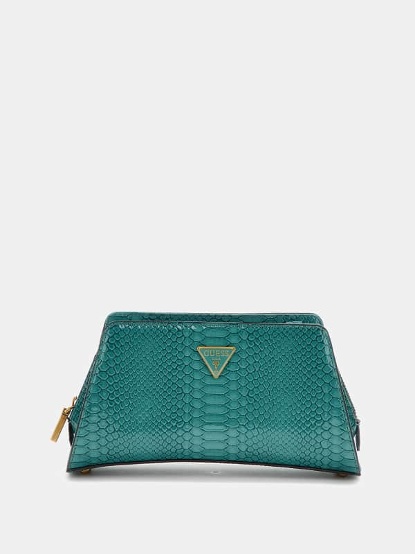 Guess Annita Python-Print Crossbody