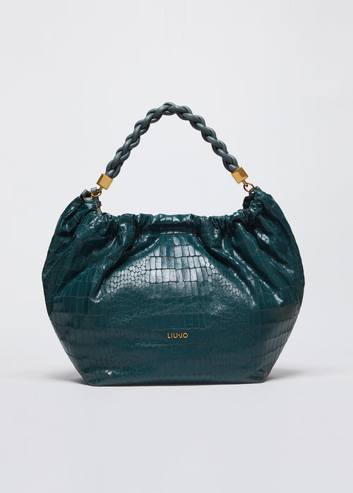 Liu Jo Sac Hobo Grand Format Avec Imprim?? Croco