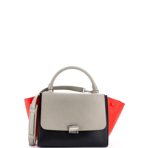 CELINE Tricolor Trapeze Bag Leather Small