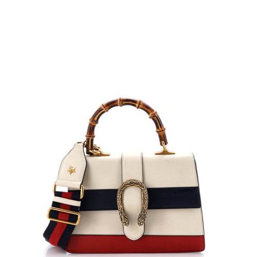GUCCI Dionysus Bamboo Top Handle Bag Leather Medium
