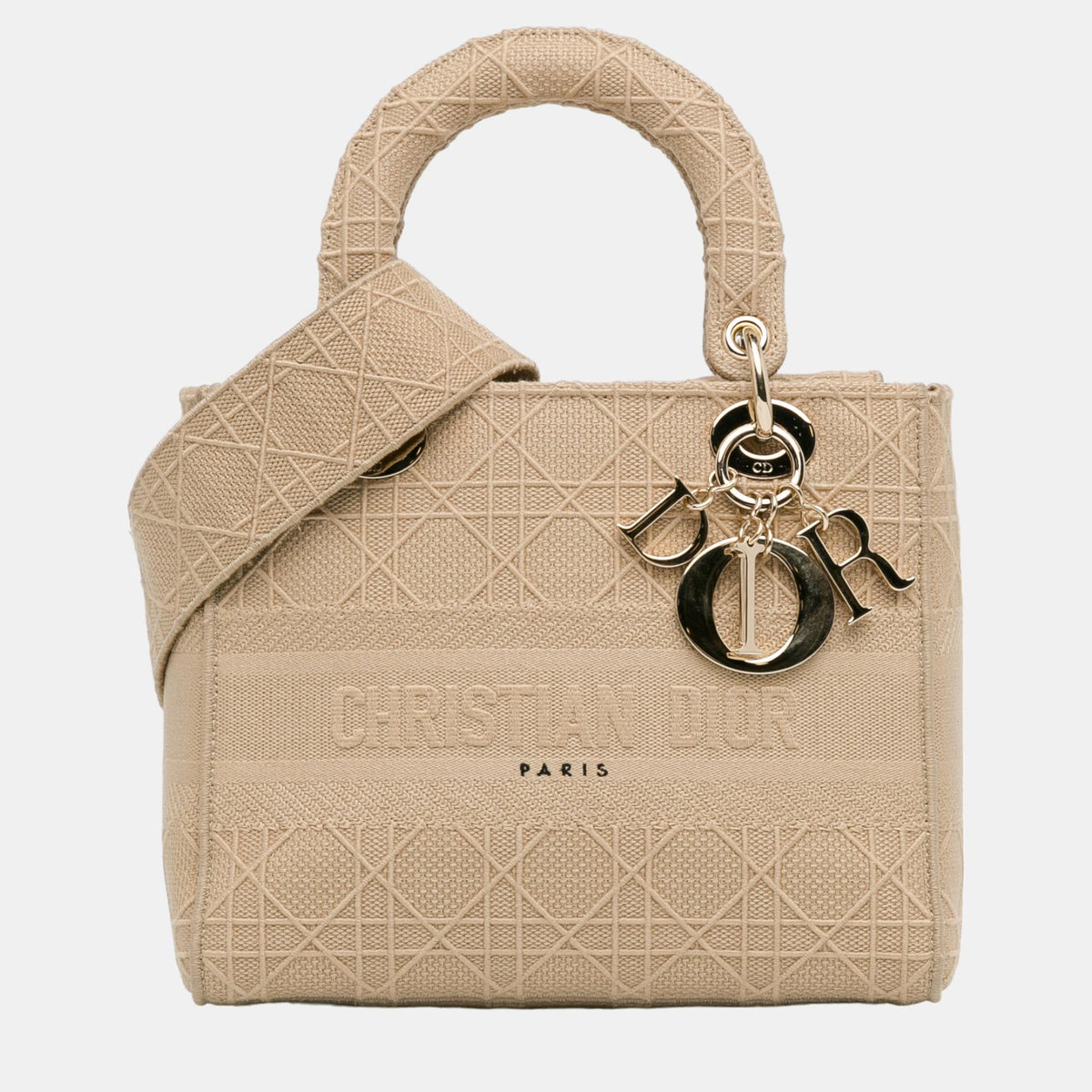 Dior Beige Medium Cannage Lady D-Lite