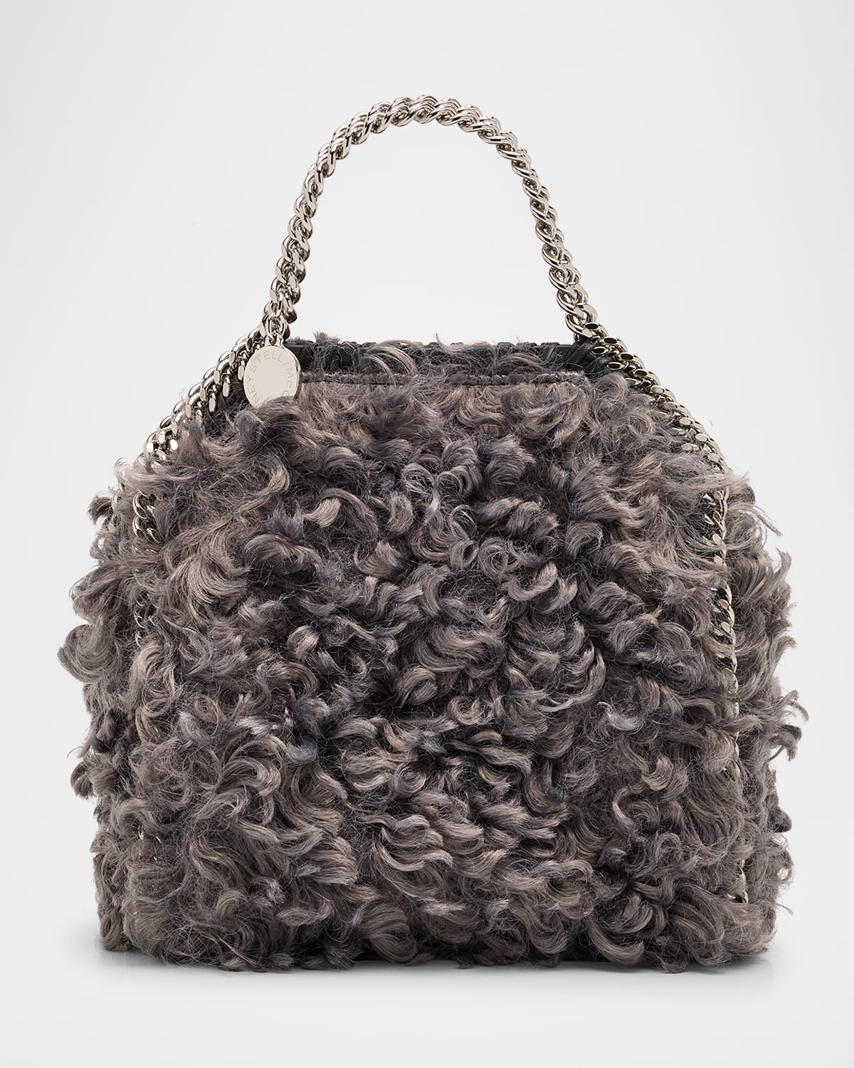 Stella McCartney Falabella Tiny Plush Faux-Fur Tote Bag