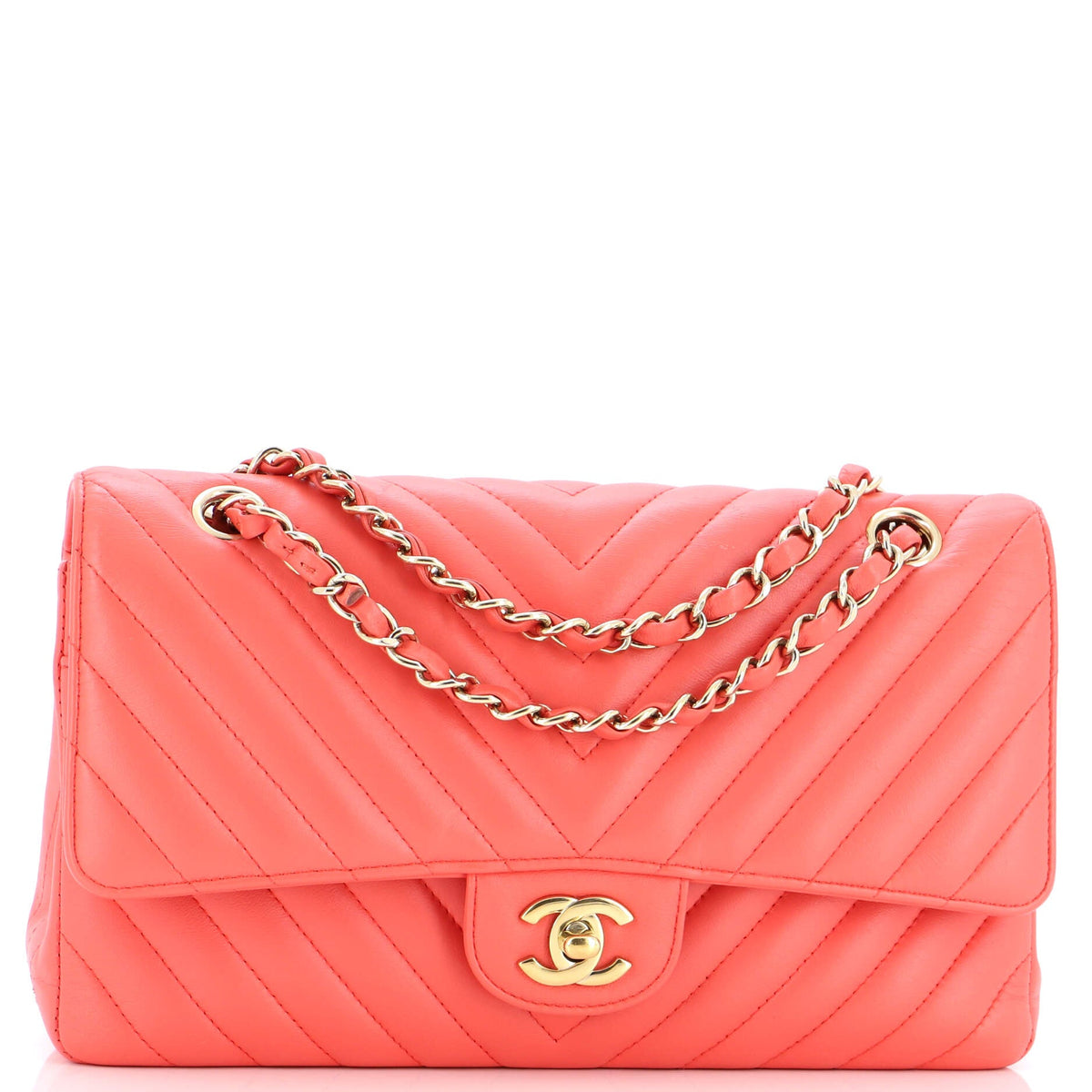 Chanel CHANEL Classic Double Flap Bag Chevron Lambskin Medium