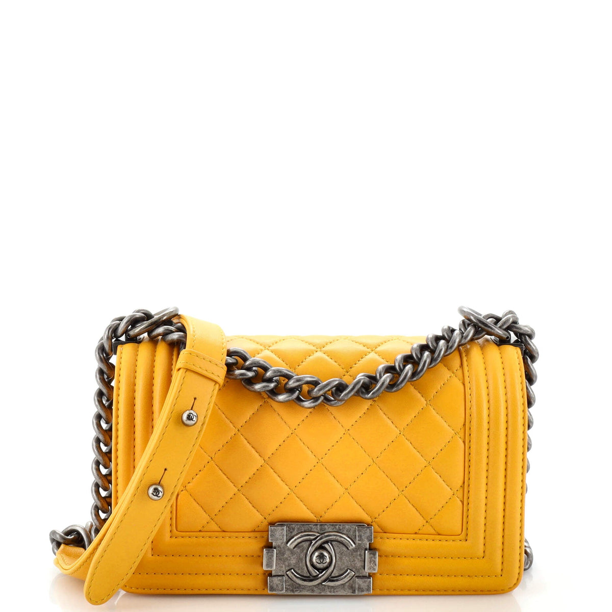 Chanel CHANEL Boy Flap Bag Quilted Lambskin Small