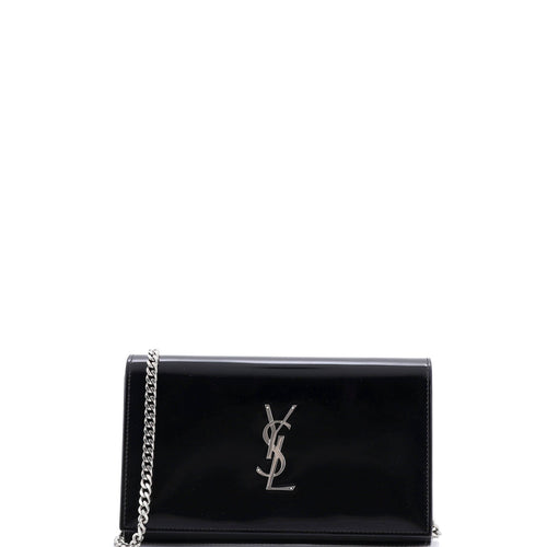 Classic Monogram Wallet on Chain Leather Small