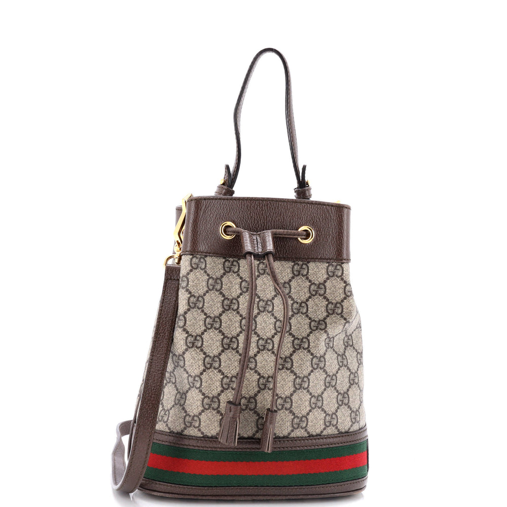 GUCCI Ophidia Bucket Bag GG beschichtetes Canvas klein