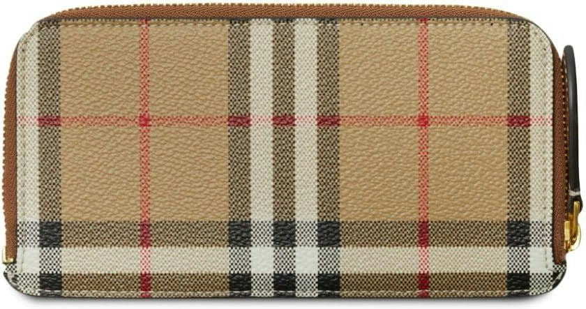 Burberry Men's Checked Motif Card Holder in Brown | Size UNICA | 8073978