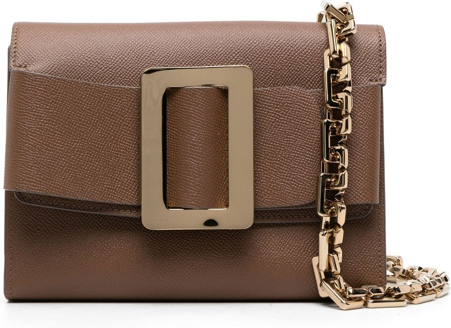 Boyy Women's Buckle Travel Case Epsom Leather Handbag in Brown | Size UNI | BUCKLETRAVELCASEEPSOMCS Color CSDMOCHA