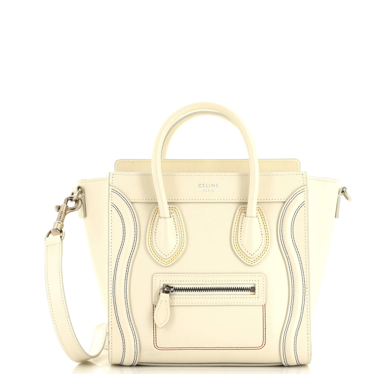 Celine CELINE Luggage Bag Smooth Leather Nano