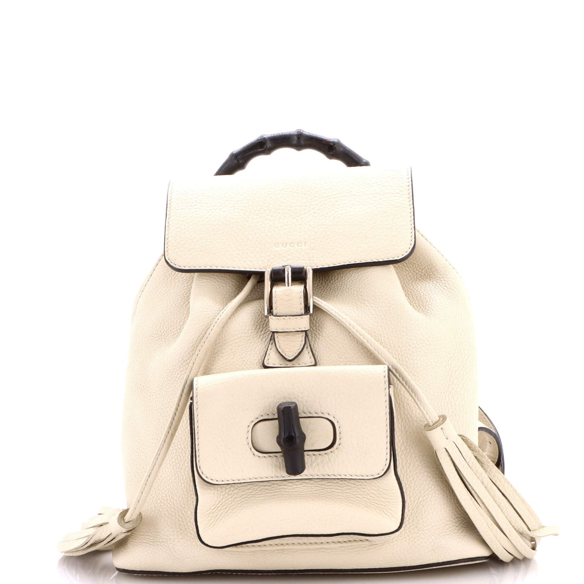 Gucci GUCCI Bamboo Tassel Backpack Leather Medium