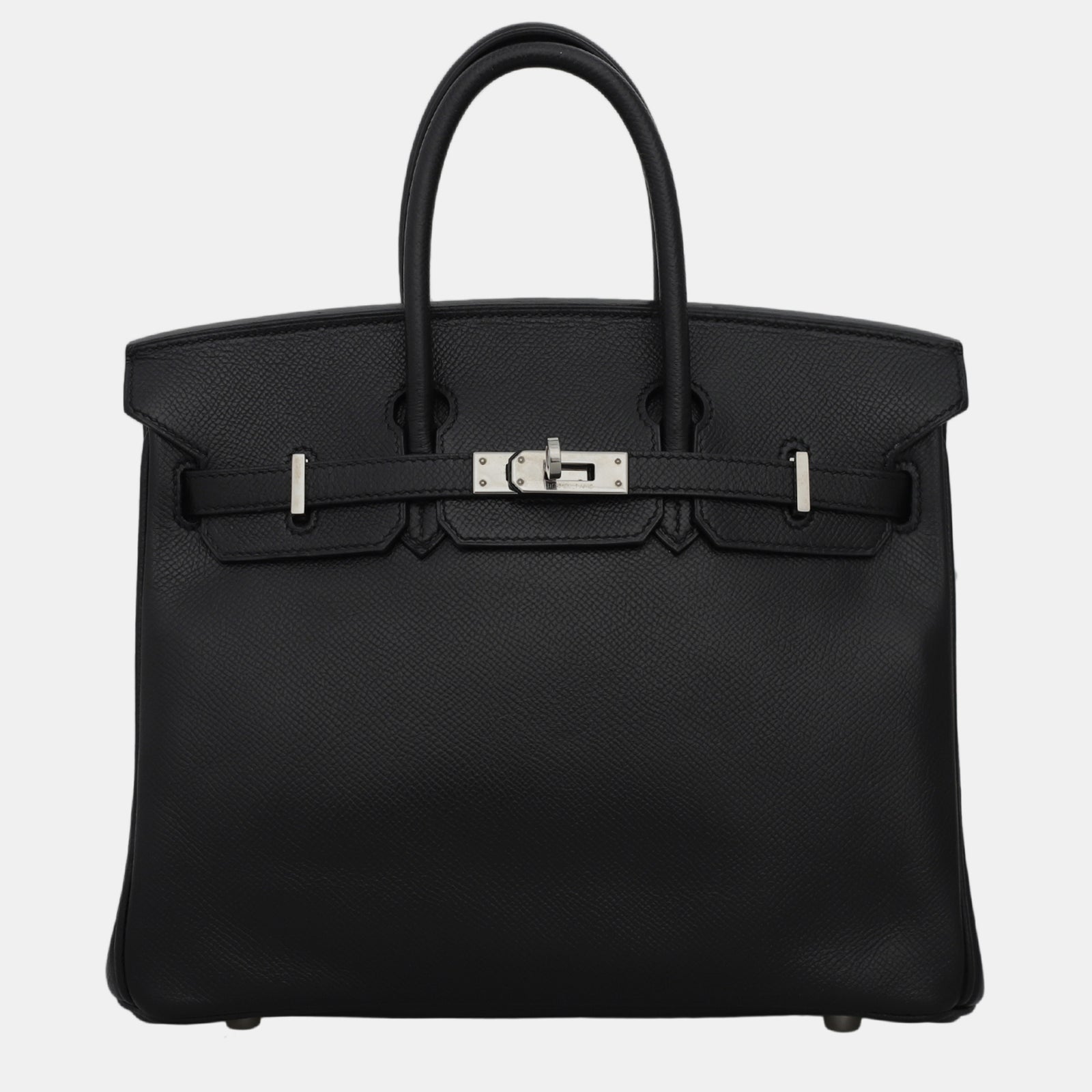 Herm?s Birkin 25 Tote Bag aus Epsom-Leder in Schwarz