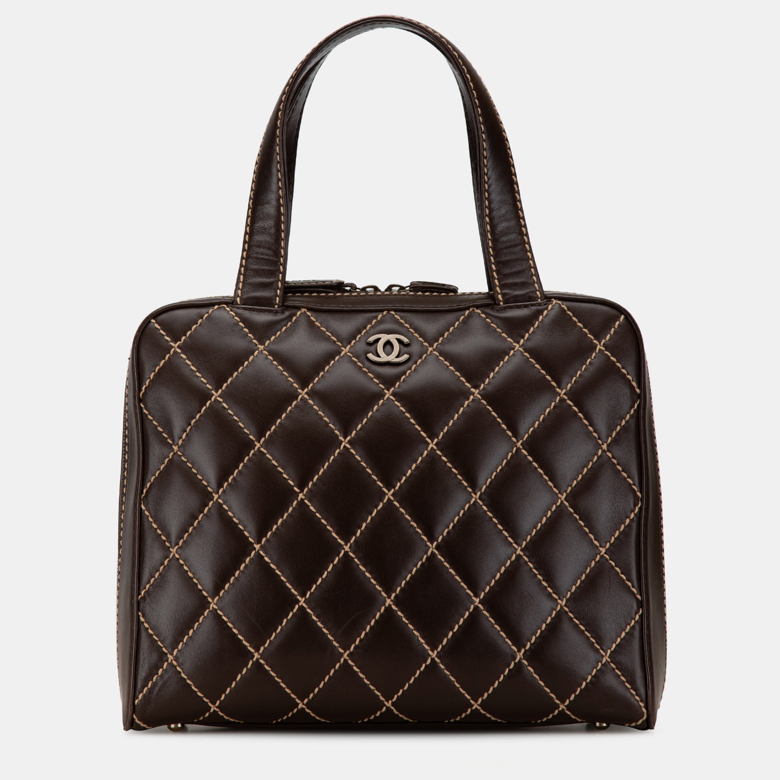 Chanel CC Wild Stitch Lammleder Handtasche